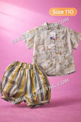 shirt and bubbly short 4-5 yrs