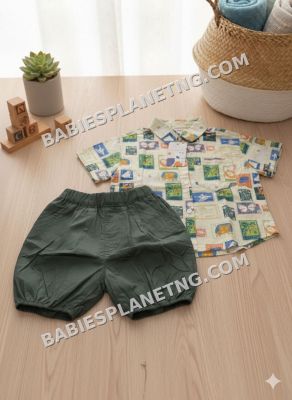 graphics printed shirt and short